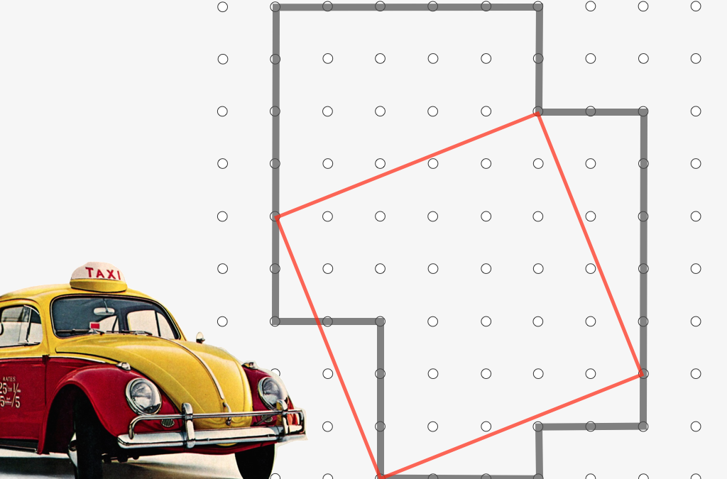 Taxi Cab Squares (geometry)