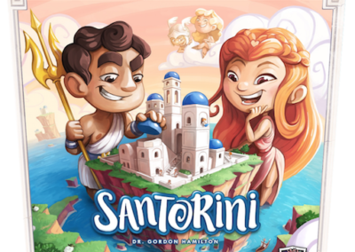 Santorini (2-4 players; 15 minutes; ages 6+)