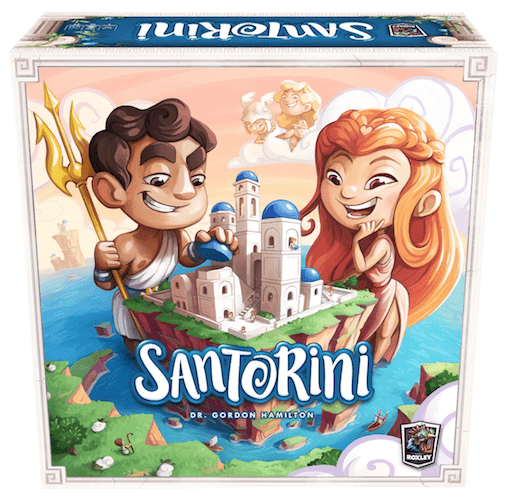 Santorini (2-4 players; 15 minutes; ages 6+)