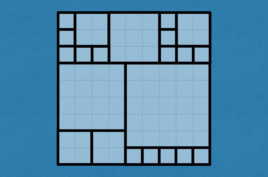 Square Sardine Packing (percentages, algorithm)