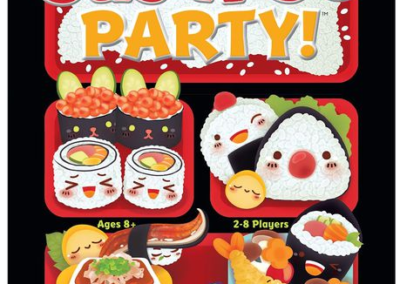 Sushi Go – Party! (2-8 Players; 20 minutes; Ages 8+)