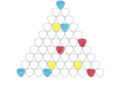 Three Color Triangle Puzzles (logic, algorithm)