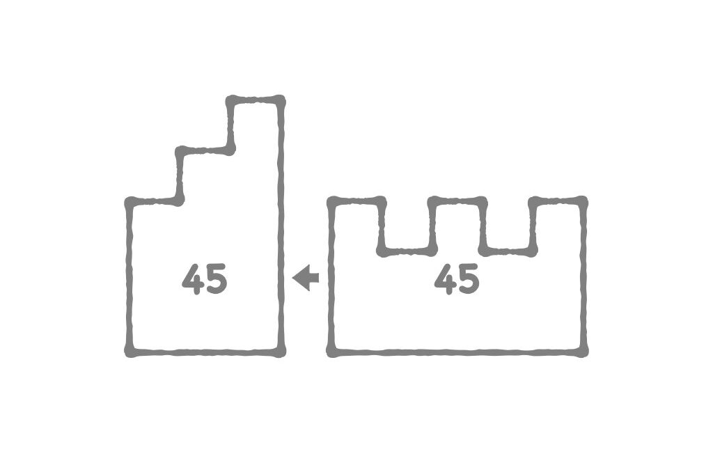 Crumbling Castles (shape, inductive problem solving)